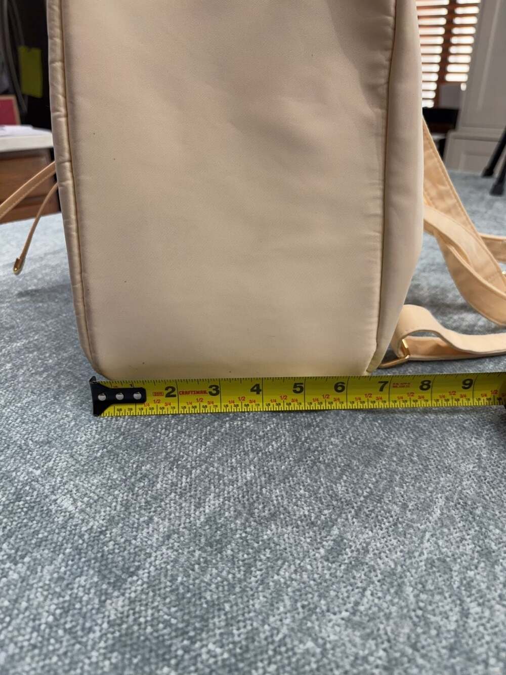 LouLu Cream Nylon Drawstring Backpack - Picture 10 of 12